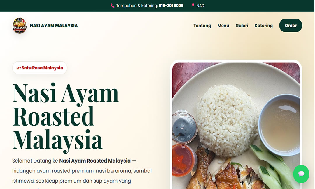 Nasi Ayam Malaysia Website