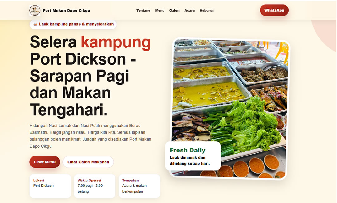 Restoran Dapo Website