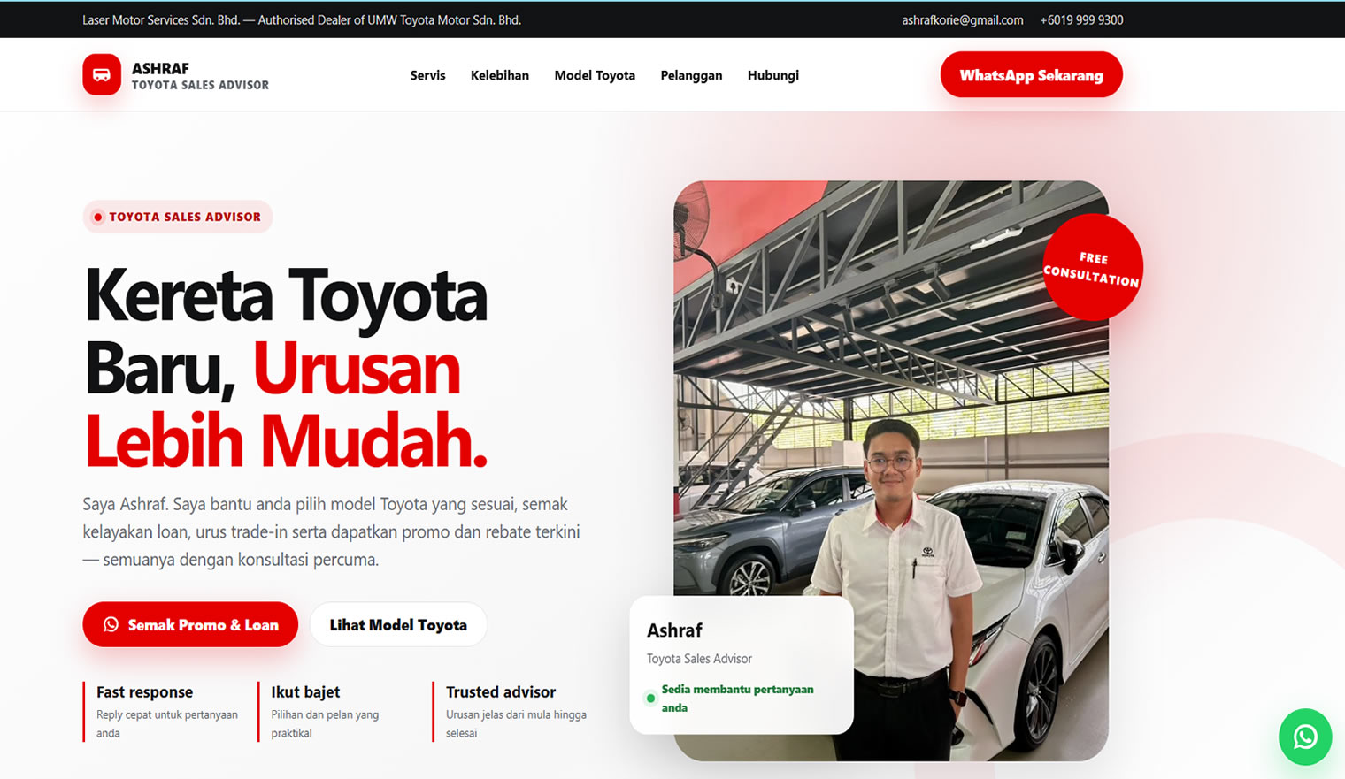 Toyota Offer Website